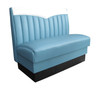 Fairlane Retro Diner Booth shown with Capri Blue Vinyl
