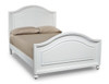 Daphne White Panel Full Size Beds for Girls Angled View
