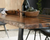 Olympic Dining Table Live Edge Detail