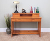 Stoney Creek Honey Student Desk with Hutch Front View Room