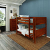 Southern Shores Chestnut Full Low Bunk Beds Room