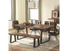 Olympic Upholstered Dining Chairs shown with Optional Dining Table and Bench Room