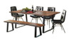 Olympic Upholstered Dining Chairs shown with Optional Dining Table and Bench