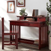 Ferguson Brown Cherry Student Desk with Hutch shown with Optional Desk Chair Out Room