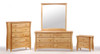 Bailey Natural 6 Drawer Dresser with Mirror, 5 Drawer Chest and 2 Drawer Nightstand Group