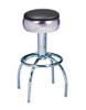 Carina Retro Swivel Bar Stool shown with Black Vinyl