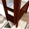 Stella Chestnut Triple Bunk Bed Ladder Detail