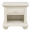 Seabrook Cottage White Open Nightstand Front View