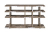 Josef 37" Wooden Bookshelf Front View