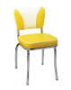 Skyline Retro Diner Chair with Bright Yellow Vinyl