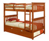 Park City Twin over Twin Bunk Bed shown with Optional Twin Trundle