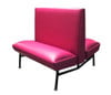 Citroen Retro Diner Double Booth shown with Very Berry Vinyl