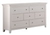 Trixie White 7 Drawer Dresser