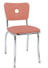 Orion Retro Diner Chair shown with Mulberry Vinyl