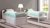 Candace White Twin over Twin Bunk Bed with Trundle