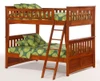 Eastwood Cherry Full over Full Bunk Beds