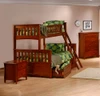 Eastwood Cherry Twin over Full Bunk Bed shown with Optional Set of 2 Underbed Storage Drawers Room