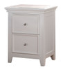 Trixie White 2 Drawer Nightstand