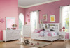 Trixie White Big Bookcase Bed with Storage Room