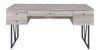 Adam Weathered Gray Writing Desk Front View