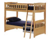 Bailey Natural Twin over Twin Bunk Beds