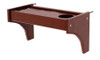 Dawson Chestnut Bedside Shelf with Cupholder Angled View