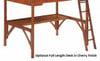 Westwood Chocolate Wood Loft Bed Optional Full Length Desk