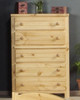 Gracie Natural 5 Drawer Chest Room