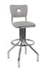 Octans Retro Swivel Bar Stool shown with Mist Vinyl