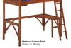 Eastwood Cherry Wood Loft Bed Optional Corner Desk