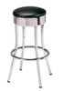 Nix Retro Bar Stool shown with Black Vinyl