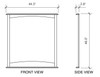 Westwood Chocolate Vertical Mirror Dimensions