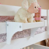 Stella White Bedside Shelf with Cupholder