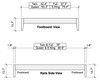 Hollywood White Platform Bed Dimensions