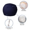 Navy Blue Bean Bag Chairs for Kids Details