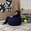 Navy Blue Bean Bag Chairs for Kids with Kid Room