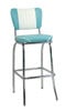 Cetus Retro Bar Stool shown with Reef Vinyl
