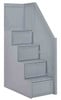 Moreno Grey Bunk Beds with Stairs Stair Detail