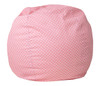 Soft Pink Dot Bean Bag Chairs for Kids
