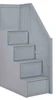 Annapolis Blue Bunk Bed Stairs (Grey finish showing new 4 step design)