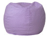 Lavender Dot Bean Bag Chairs for Kids