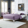 Marcus Silver King Size Platform Bed Room