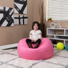 Pink Bean Bag Chairs for Kids with Kid Room