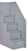 Foster Espresso Bunk Bed Stairs (Grey finish showing new 4 step design)