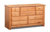 McCormick Road Caramel 9 Drawer Dresser