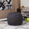Steel Gray Bean Bag Chairs for Kids Room