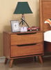 Mame Oak 2 Drawer Nightstand Room