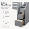 Moreno Stairway Low Loft Bed Stair Detail