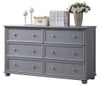 Moreno Grey 6 Drawer Dresser