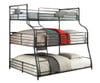 Reston Metal Twin over Full over Queen Triple Bunk Bed